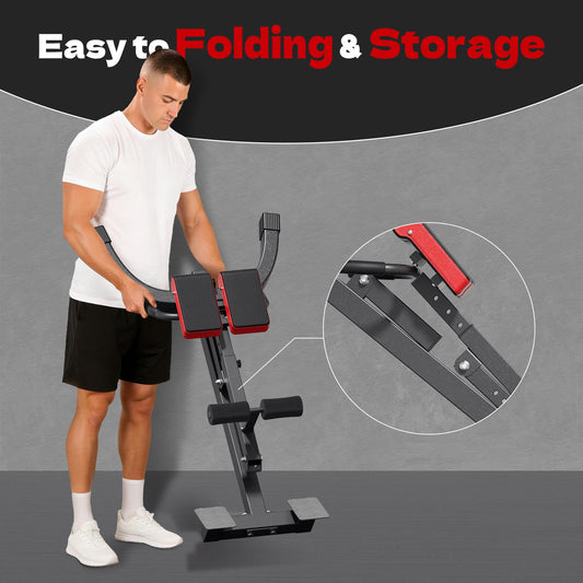 Streamnova Roman chair, adjustable back extension bench, 500LB capacity, core and lower body workout.
