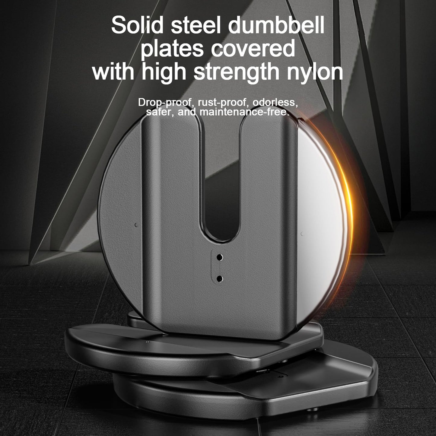 TYZDMY adjustable dumbbells, 105lbs set, 15-in-1, ideal for home fitness training.