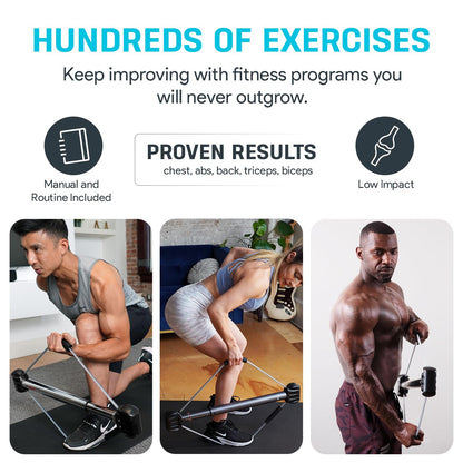 Bullworker Bow Classic, portable isometric trainer, full-body workout for strength and fitness.