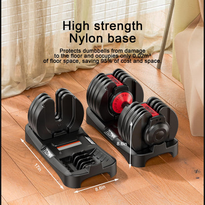 TYZDMY adjustable dumbbells, 105lbs set, 15-in-1, ideal for home fitness training.