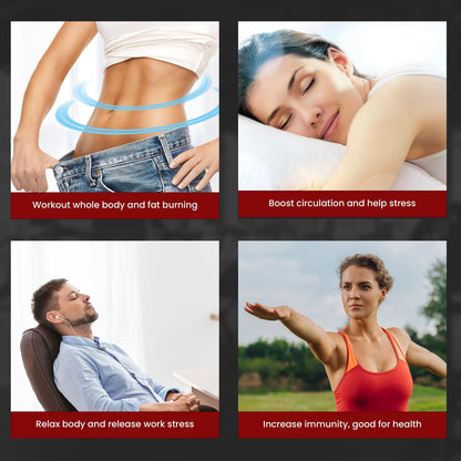 EILISON vibration plate, full-body workout, weight loss, recovery, includes resistance bands.