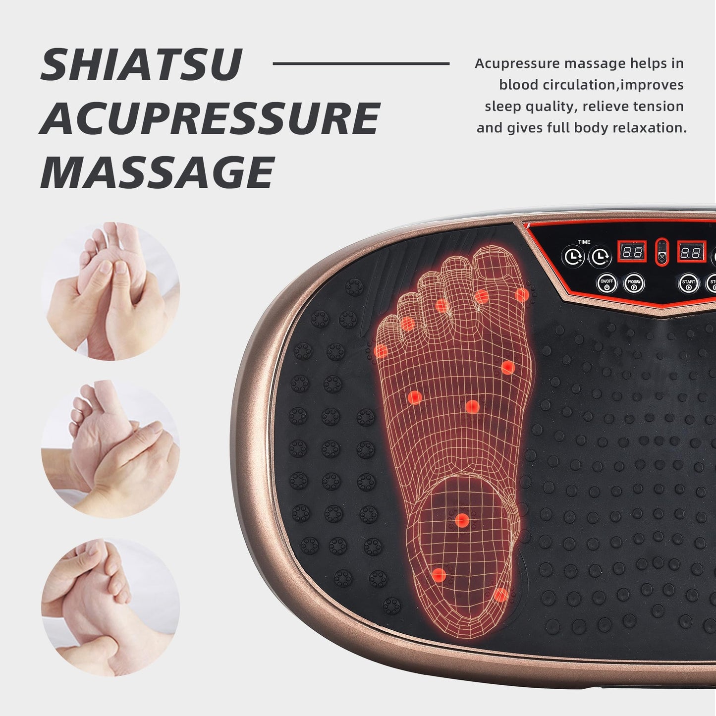 EILISON vibration plate, full-body workout, weight loss, recovery, includes resistance bands.