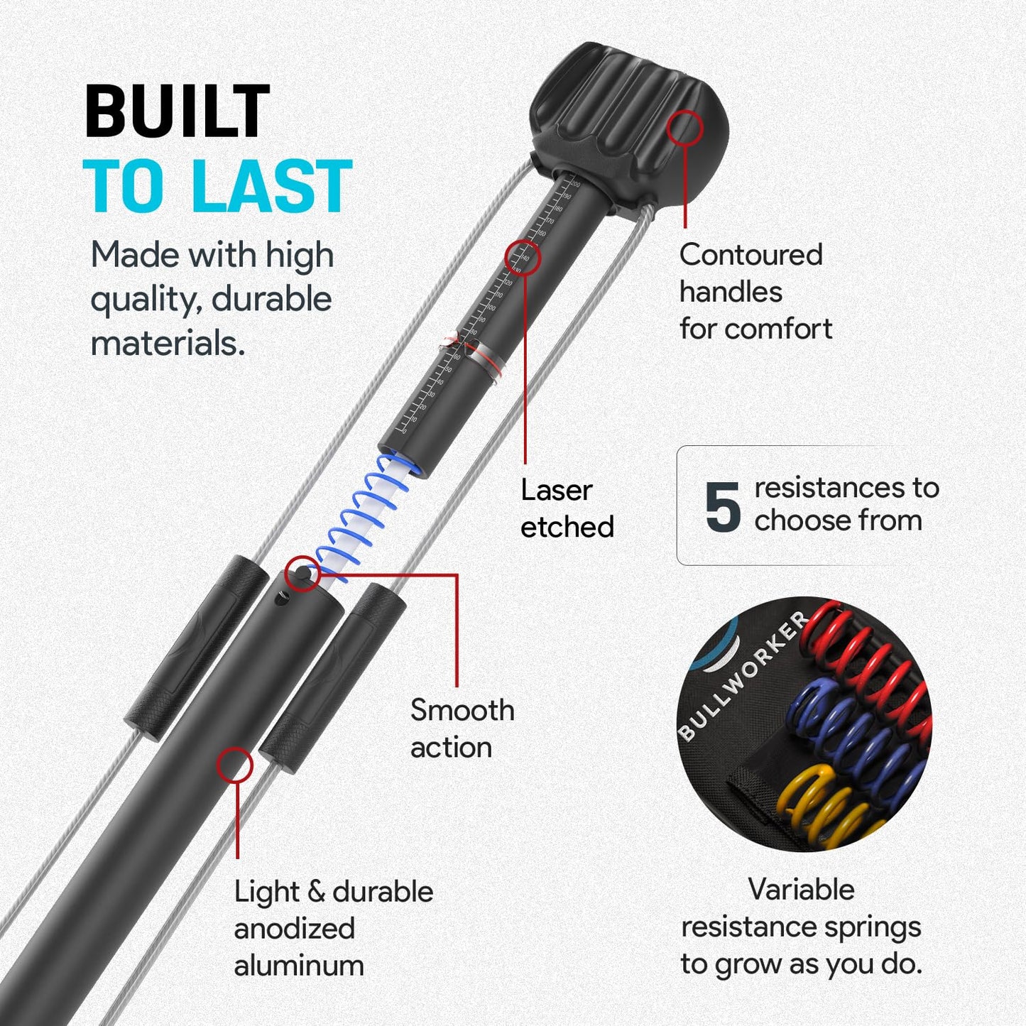 Bullworker Bow Classic, portable isometric trainer, full-body workout for strength and fitness.