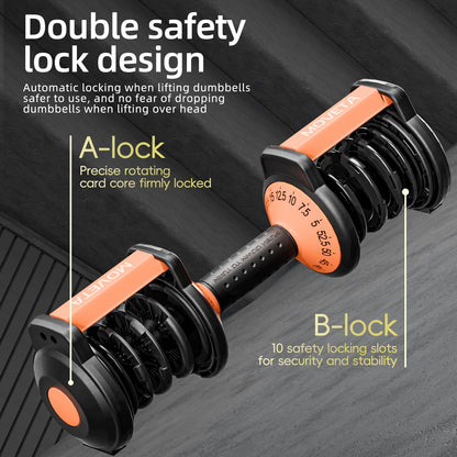 Moveta adjustable dumbbells, 105lbs set, 15-in-1 design, ideal for home strength training.