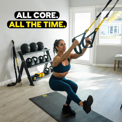 TRX Pro3 suspension trainer, full-body training, strength, HIIT, cardio, indoor/outdoor use.